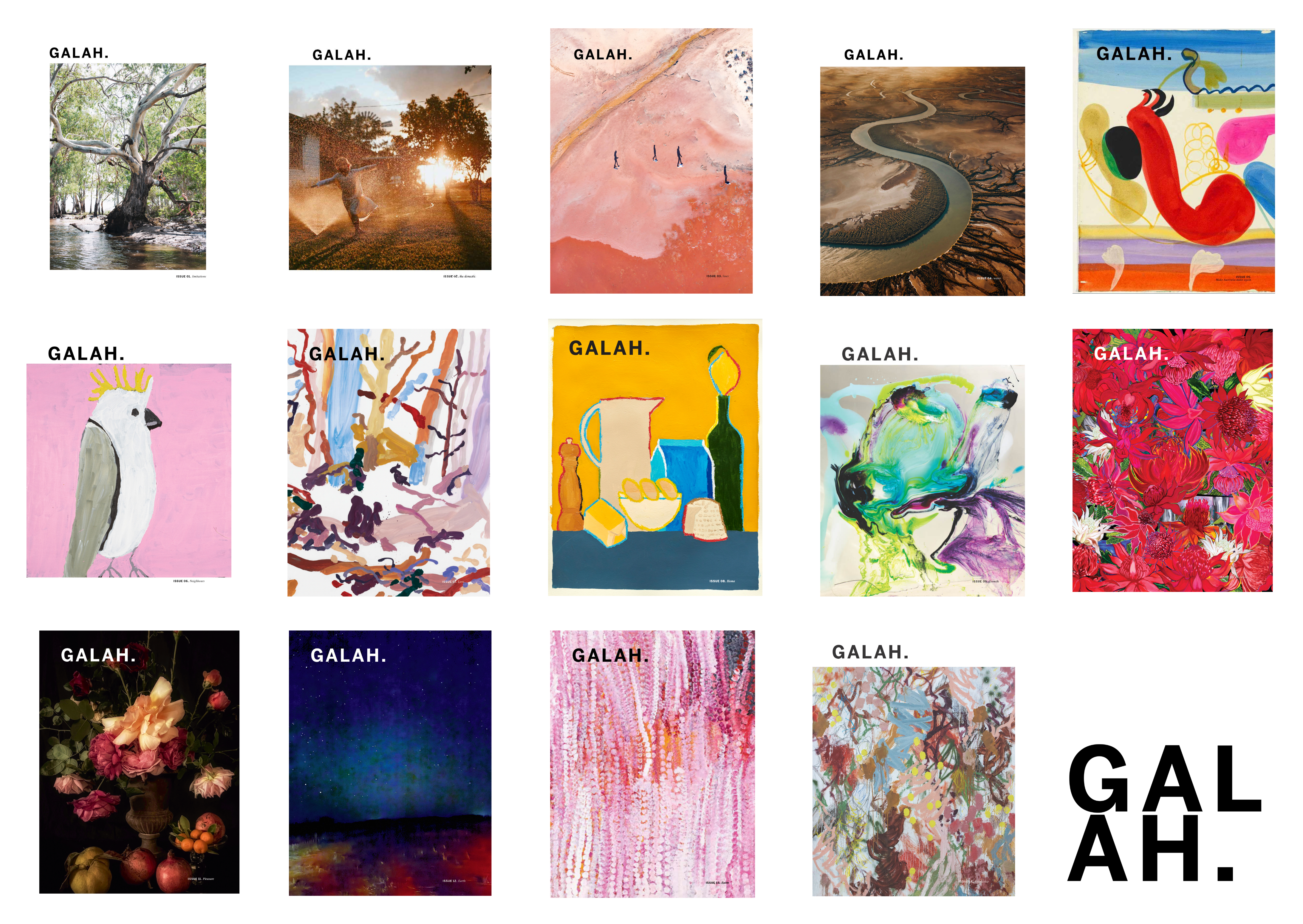 Galah magazine covers