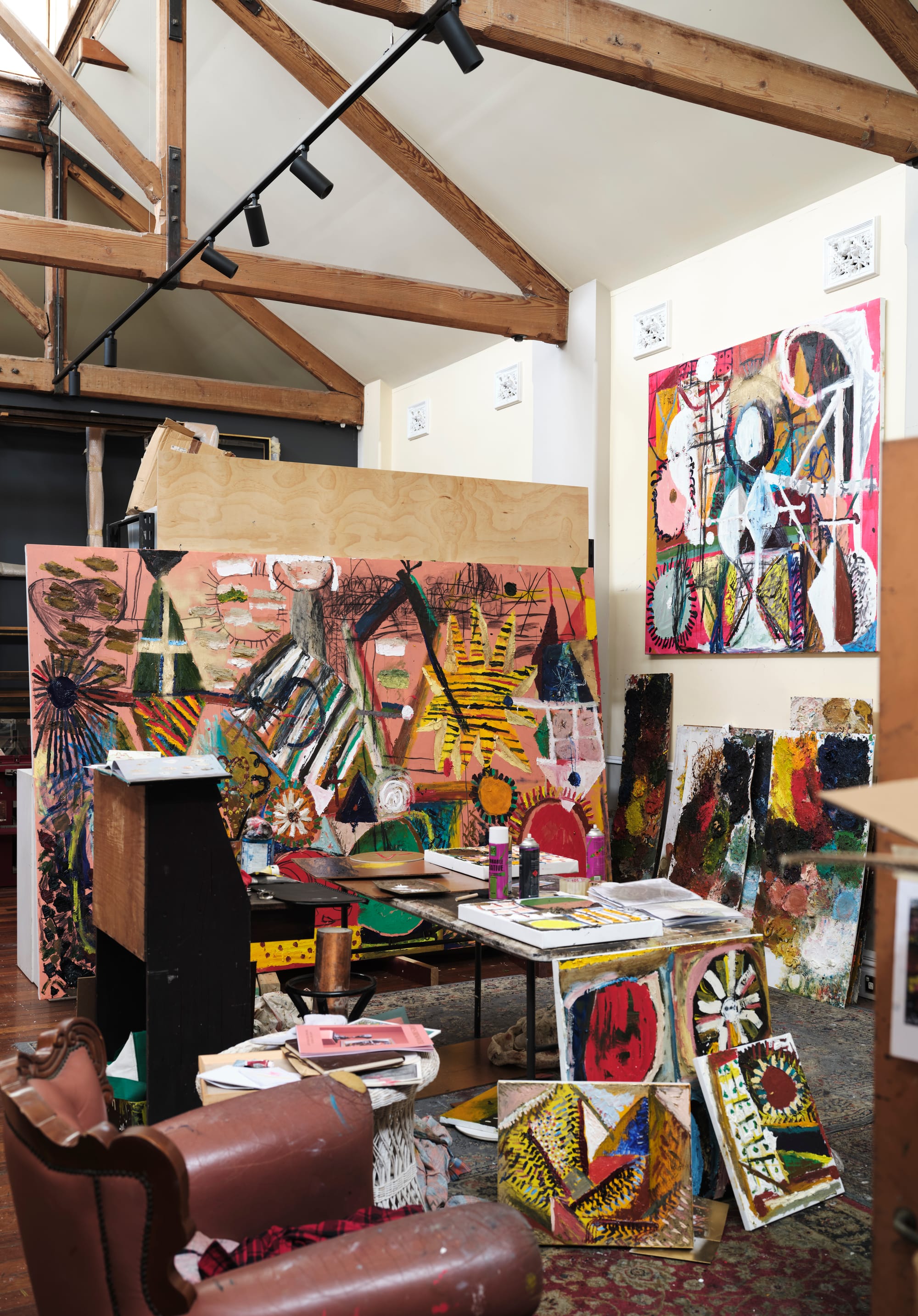 A studio in the ballroom