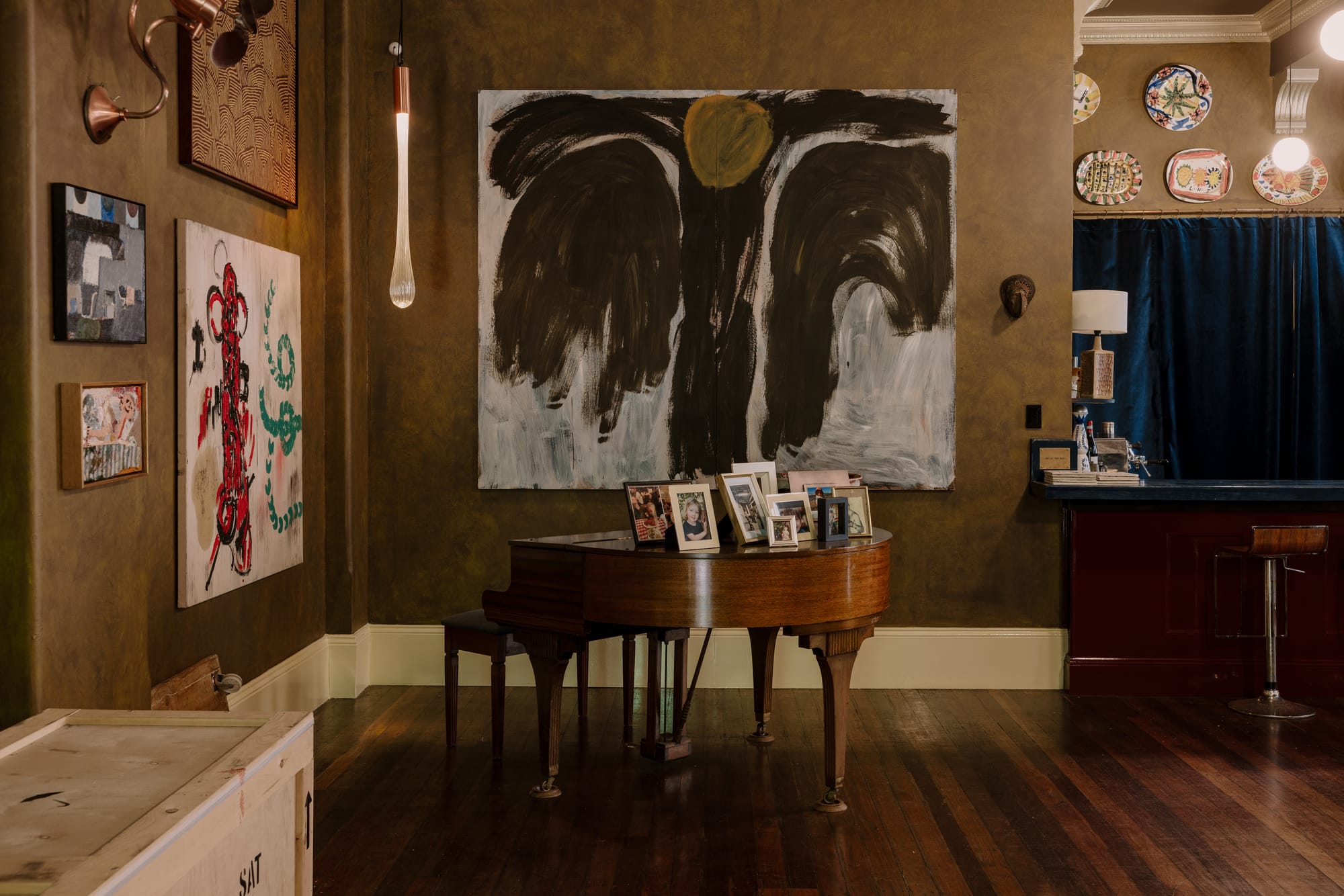 A studio in the ballroom