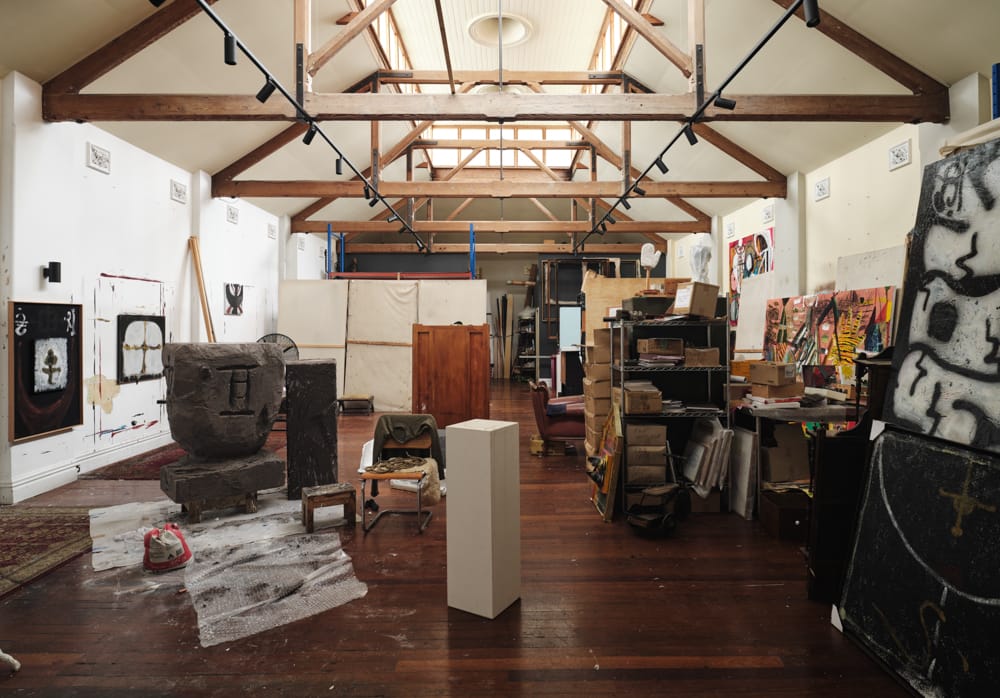 A studio in the ballroom
